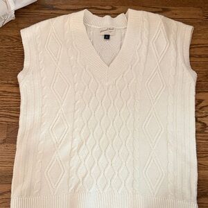 Women’s Cream Sweater Vest